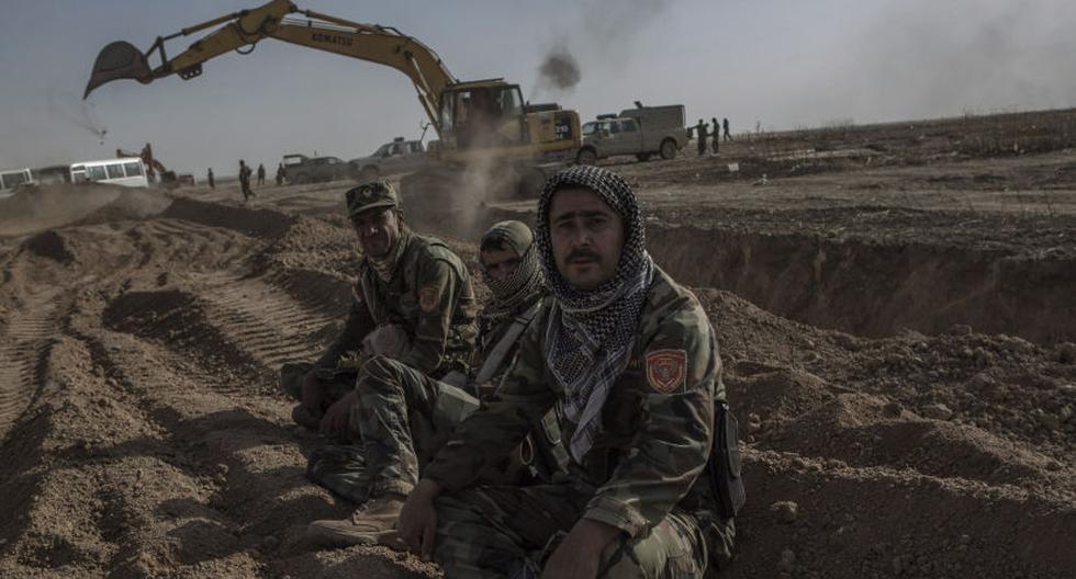 Peshmergas en Mufti, Irak. (Foto: EFE)