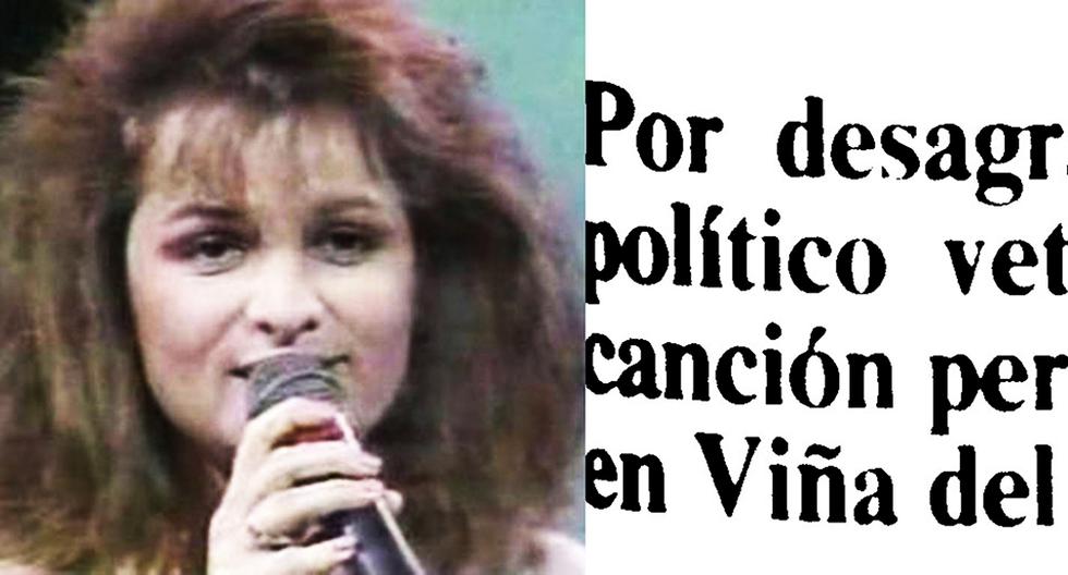 La cantante Marcela Sánchez, conocida en el mundo artístico como Maché, vivió una dura experiencia en el Festival de Viña del Mar en febrero de 1988. Vetaron su tema "No vas a hacerme el amor" por razones ajenas a la estética y a la ética. (Foto: GEC Archivo).