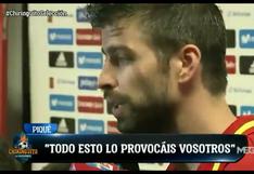 Gerard Piqué se cansa y suelta su furia contra prensa española