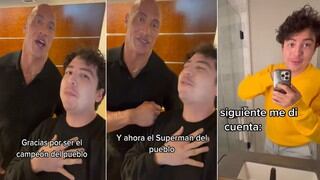 Joven muestra el moretón que le hizo Dwayne Johnson de “casualidad” tras conocerlo