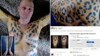 Hombre leopardo subasta su piel