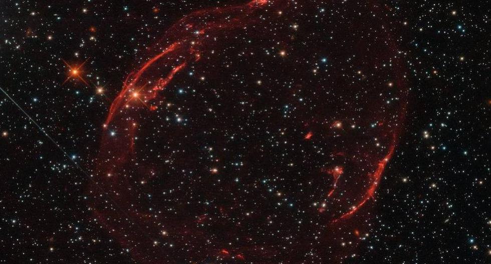 Los restos de una supernova. (Foto: ESA/Hubble & NASA, Y. Chu)