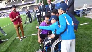 Real Madrid y el tierno momento con un niño discapacitado