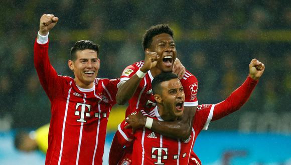 Bayern Múnich resolvió el partido ante Borussia Dortmund de manera muy rápida y directa. Los goles del conjunto bávaro fueron obra de Rooben y Lewandowski. (Foto: AFP)
