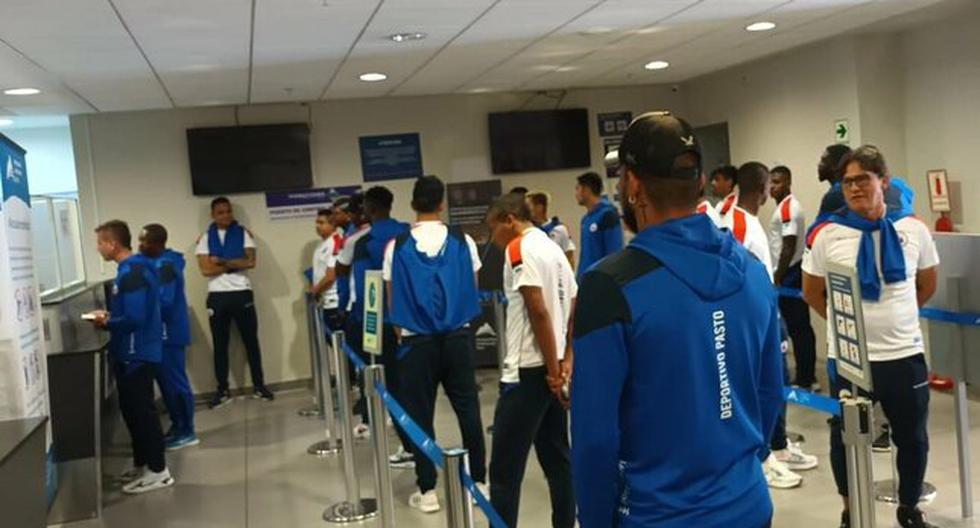 Deportivo Pasto players traveled to Colombia on a humanitarian flight after spending 11 days stranded in Arequipa