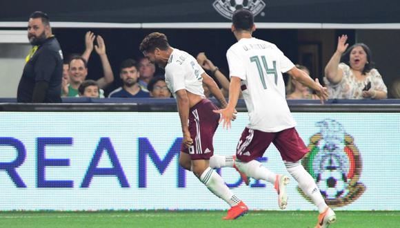 Jonathan Dos Santos fue el autor del 1-0 en el México vs. Ecuador por una nueva fecha FIFA. El duelo se dio en el AT&T Stadium (Foto: AFP)