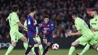 Barcelona goleó a Levante y avanzó en la Copa del Rey
