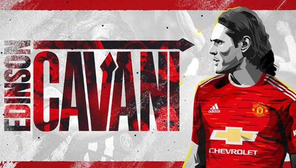 Edinson Cavani jugará en Manchester United. (Foto: ManUtd)