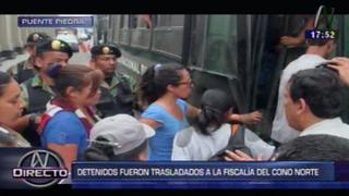Peaje en Puente Piedra: al menos 60 detenidos por desmanes