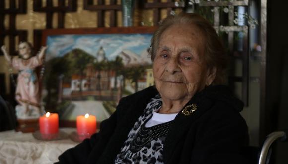 Graciela Ángeles era alcaldesa encargada de Yungay cuando ocurrió el terremoto de 1970. Perdió a su esposo, pero sobrevivió a la tragedia junto a sus tres hijos (Foto: Johnny Aurazo).