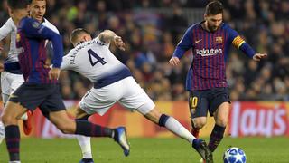 Barcelona empata 1-1 contra el Tottenham y mantiene su invicto en la Champions League