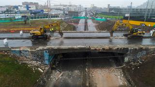 San Luis: inician demolición del antiguo puente Circunvalación