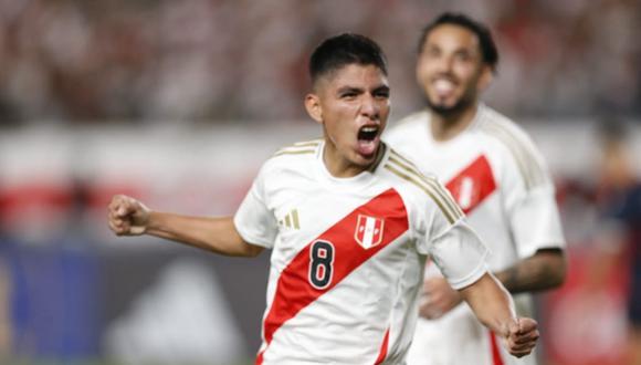 Piero Quispe anotó el 3-0 de Perú ante República Dominicana en el Monumental | Foto: Violeta Ayasta/@photo.gec