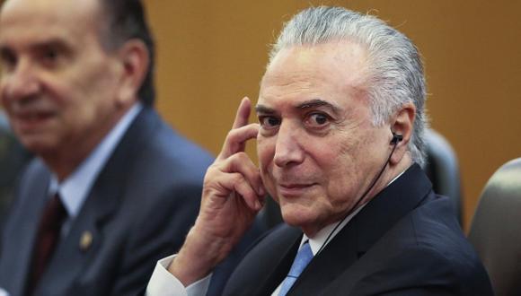 Michel Temer, presidente de Brasil, fue implicado en un caso de corrupción luego de la acusación de los ex ejecutivos de JBS. (Foto: EFE)