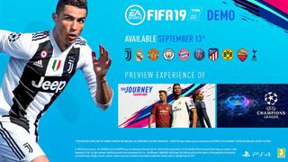 FIFA 19 | Los equipos y modos de juego que aparecerán en la demo
