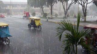 Senamhi prevé lluvia de moderada a fuerte intensidad en la selva hasta el jueves 