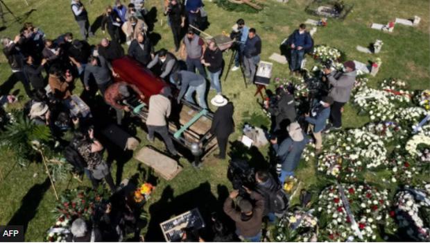 The funeral for Maldonado took place this Thursday in Tijuana.