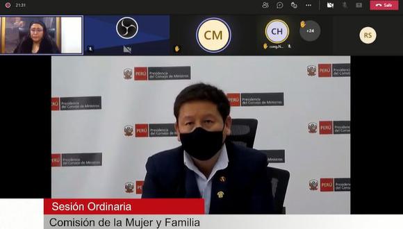 Guido Bellido se presenta ante la Comisión de la Mujer