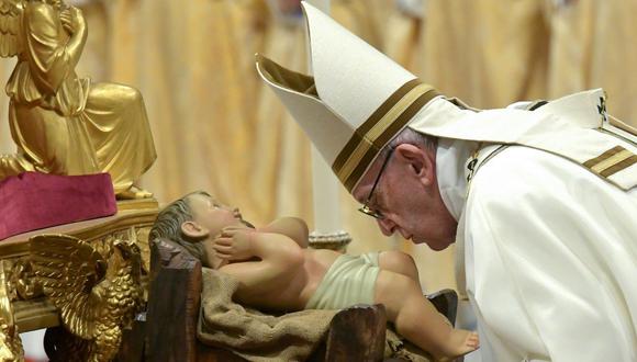 El Papa Francisco estará presente en la Misa de gallo. (Foto: AFP)