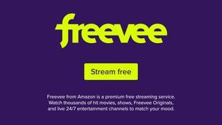 Descubre Amazon Freeve, la plataforma de streaming gratuita de Amazon