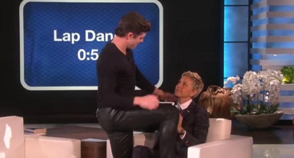 Zac Efron le hace baile sensual a Ellen DeGeneres durante entrevista. (Foto: Captura de video)