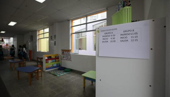 La seguridad sanitaria tiene que estar garantizada en las aulas para que los centros educativos reciban alumnos. (Foto: Britanie Arroyo / @photo.gec)