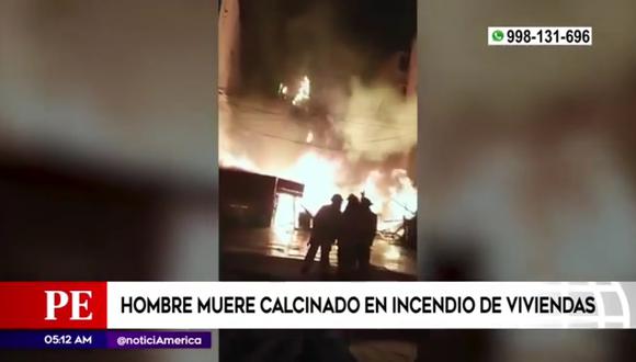 Incendio en el Callao deja un muerto. (Foto: América Noticias)