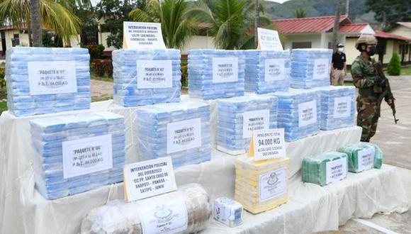 Más de 23 toneladas de droga han sido decomisadas en últimos 100 días de gestión del Mininter | Foto. Ministerio del Interior