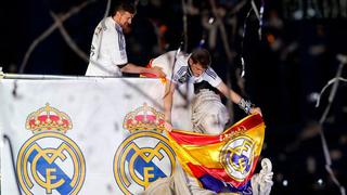 Reyes de España: el festejo del Real Madrid en Cibeles