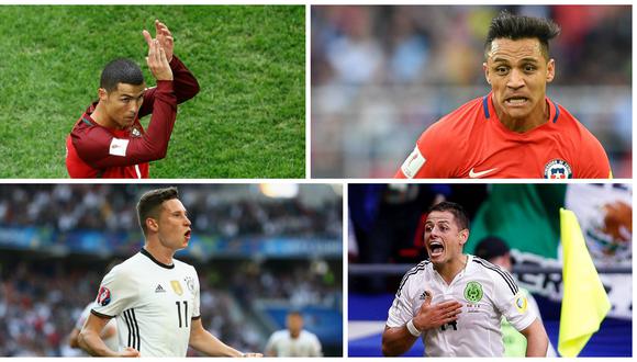 Portugal, Chile, México y Alemania accedieron a las semifinales de la Copa Confederaciones. Revisa la programación de sus respectivos enfrentamientos. (Foto: Agencias)