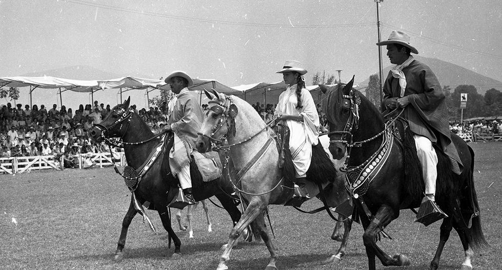 En 1969 nuestros caballos de paso ratificaron su aplomo y temperamento, características tradicionales en dicho tipo de equino. Foto: GEC Archivo Histórico