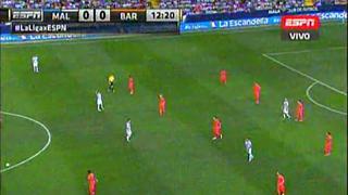 Relator de ESPN del Málaga-Barcelona llegó tarde a transmisión