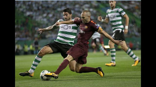 Barcelona vs. Sporting de Lisboa. (Foto: Agencias)