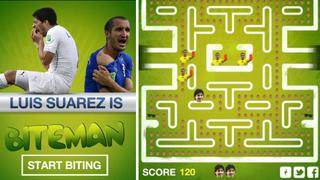 La mordida de Suárez a Chiellini en versión Pac-Man