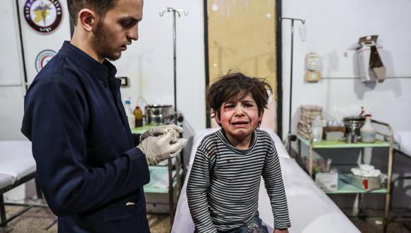 Siria: Mueren 15 niños en un bombardeo en Guta Oriental. (EFE).