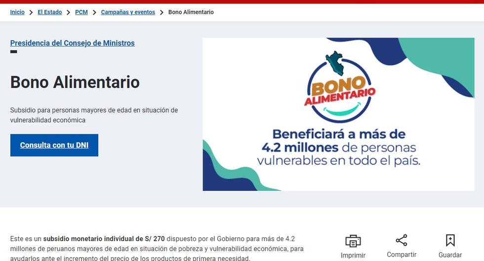 (AQUÍ LINK) Bono Alimentario 2023: Cómo consultar con DNI si soy beneficiario, monto y cuándo cobrar