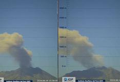 Ubinas: volcán registra nueva erupción de cenizas a una altura de 2.000 metros