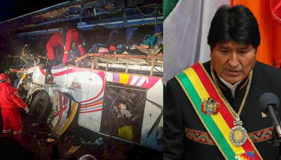 Evo Morales ordena mayor control en carreteras tras mortal accidente en Bolivia. (EFE)
