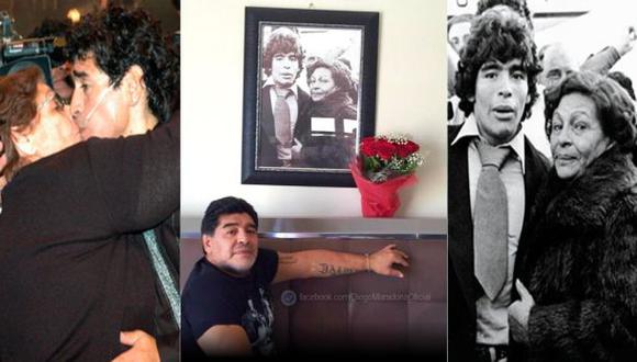 Diego Maradona rinde homenaje por cumpleaños de su madre