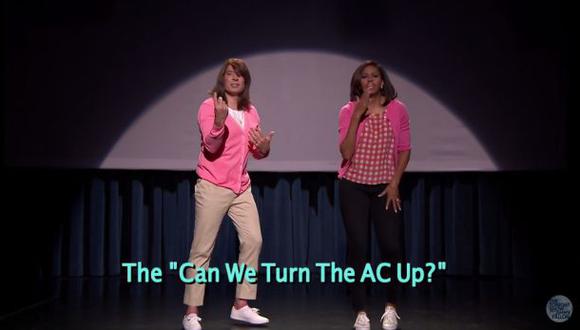 YouTube: Jimmy Fallon hizo bailar "como mamá" a Michelle Obama