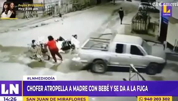 El chofer fugó tras protagonizar el accidente y, según el abogado de la víctima, no ha podido ser identificado. (Foto: captura de video)