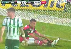 La salvada de Miguel Trauco que fue celebrada como gol de Flamengo