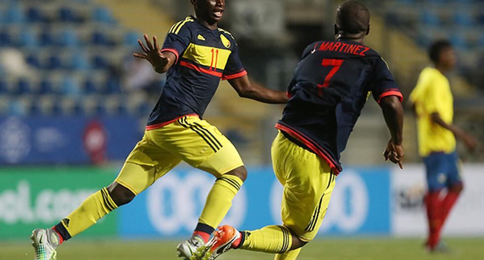 Colombia le volteó el partido a Ecuador y se impuso 2-1 en la primera fecha del Sudamericano Sub 17. (Foto: EFE)