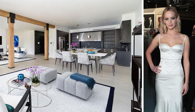 La actriz Jennifer Lawrence posee este lujoso departamento en el barrio de Tribeca,  en Nueva York.  Durante un tiempo estuvo en alquiler por US$ 27 mil al mes. (Foto: trulia.com)