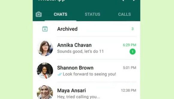 Esta opción permite mantener los chats archivados y que no estén en la lista principal de conversaciones. (Foto: @whatsapp / Instagram)