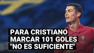 Cristiano Ronaldo y su peculiar frase tras llegar a los 101 goles con la selección de Portugal