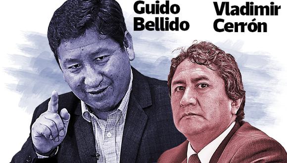 Guido Bellido y Vladimir Cerrón son los principales implicados en los testimonios de los aspirantes a colaboradores eficaces.  (Foto: El Comercio)