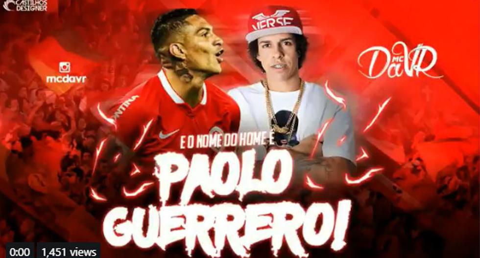 El hit \"El nombre del hombre es Paolo Guerrero\" le da la bienvenida a Internacional de Porto Alegre. (Twitter)