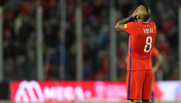 Arturo Vidal hizo un mea culpa por la actitud de Chile (Foto: EFE).