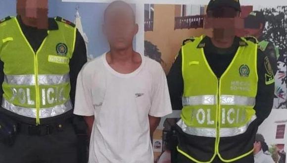 El ladrón, de 18 años, fue capturado por la policía de Cartagena, Colombia.